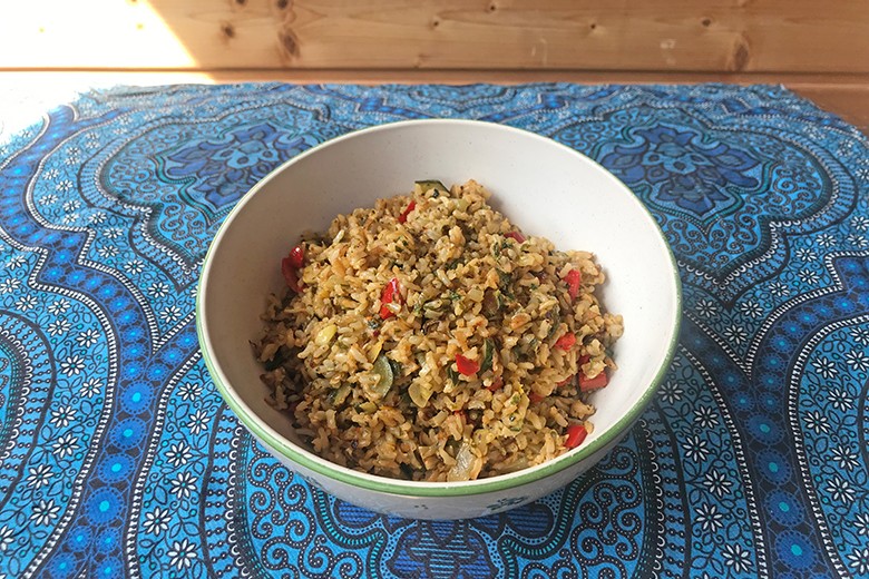 Gebratener Reissalat