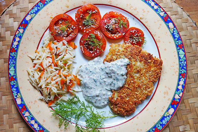 Doradenfilet in Mandelkruste