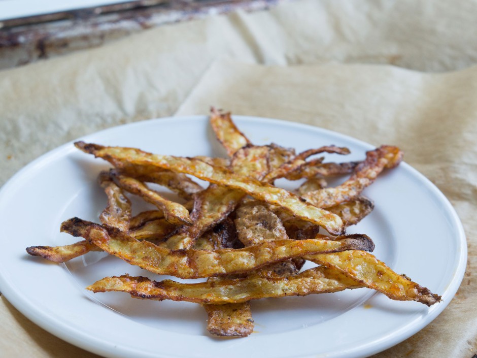 Kartoffelchips aus Kartoffelschalen