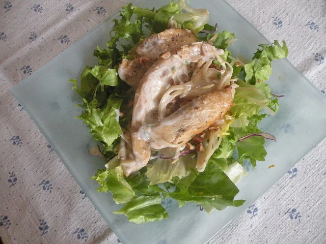 Hühnersalat mit Nüssen und Sellerie