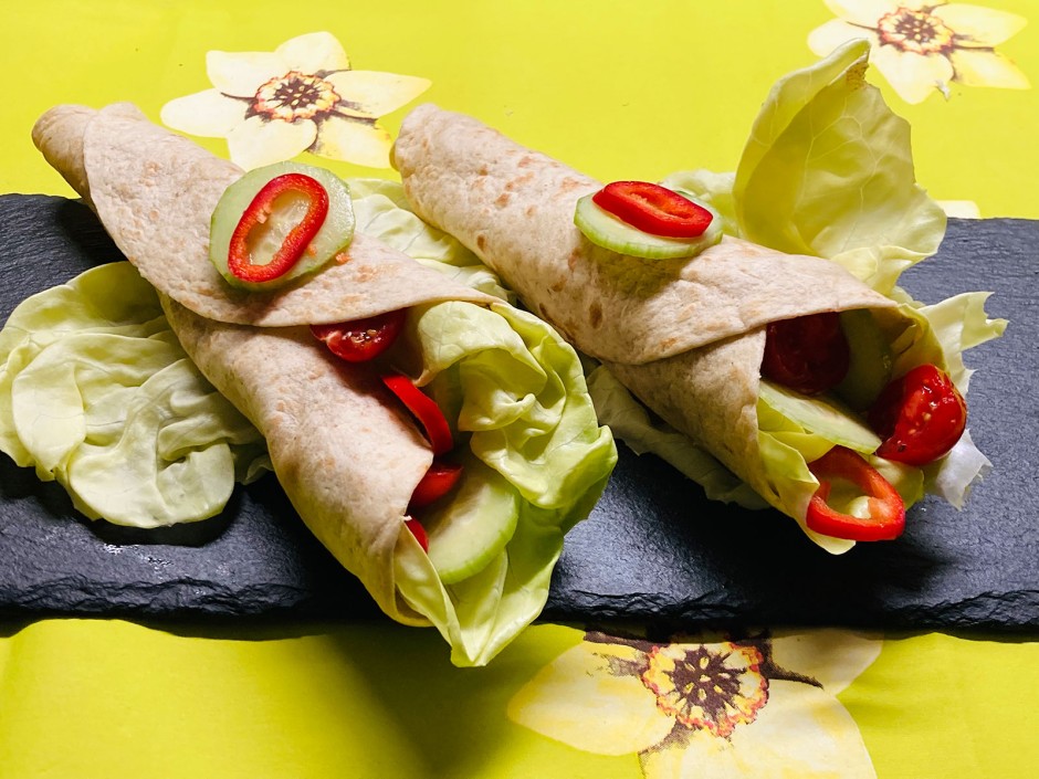 Hühnerfilets-Wraps