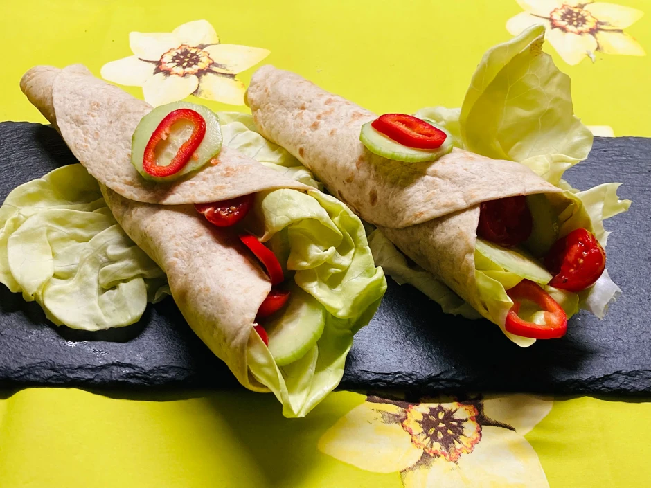 H&uuml;hnerfilets-Wraps