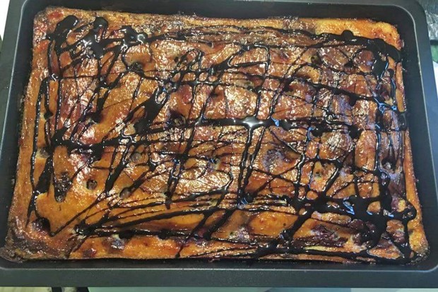 Zimt Schokolade Blechkuchen