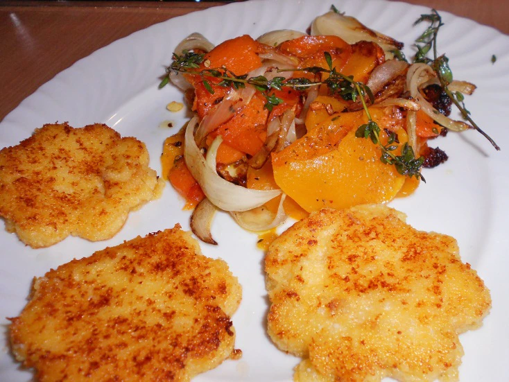 Würziges Polenta mit Kürbisgemüse