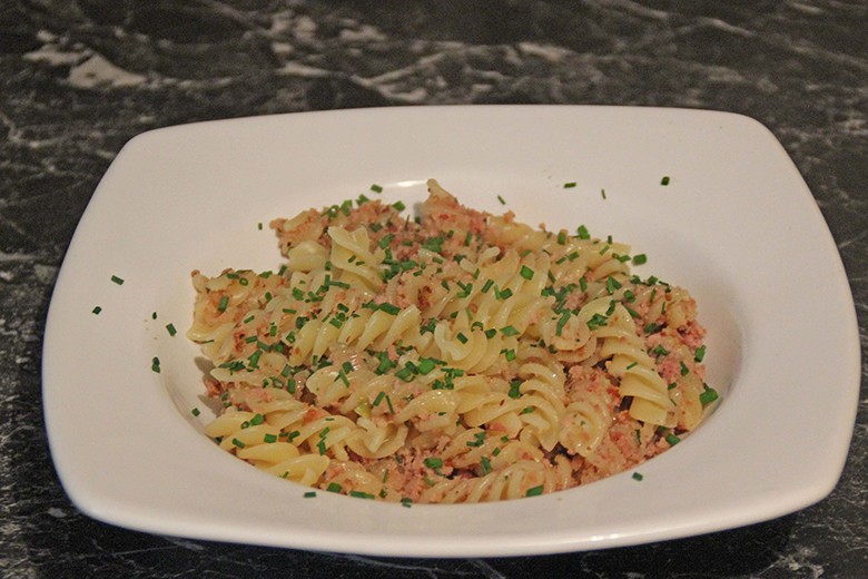 Fleckerlspeise mit Wursthaschee