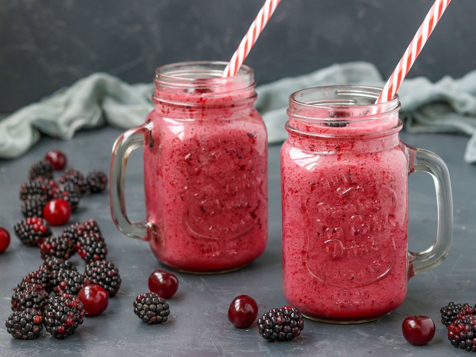 Brombeere-Kirsch-Smoothie