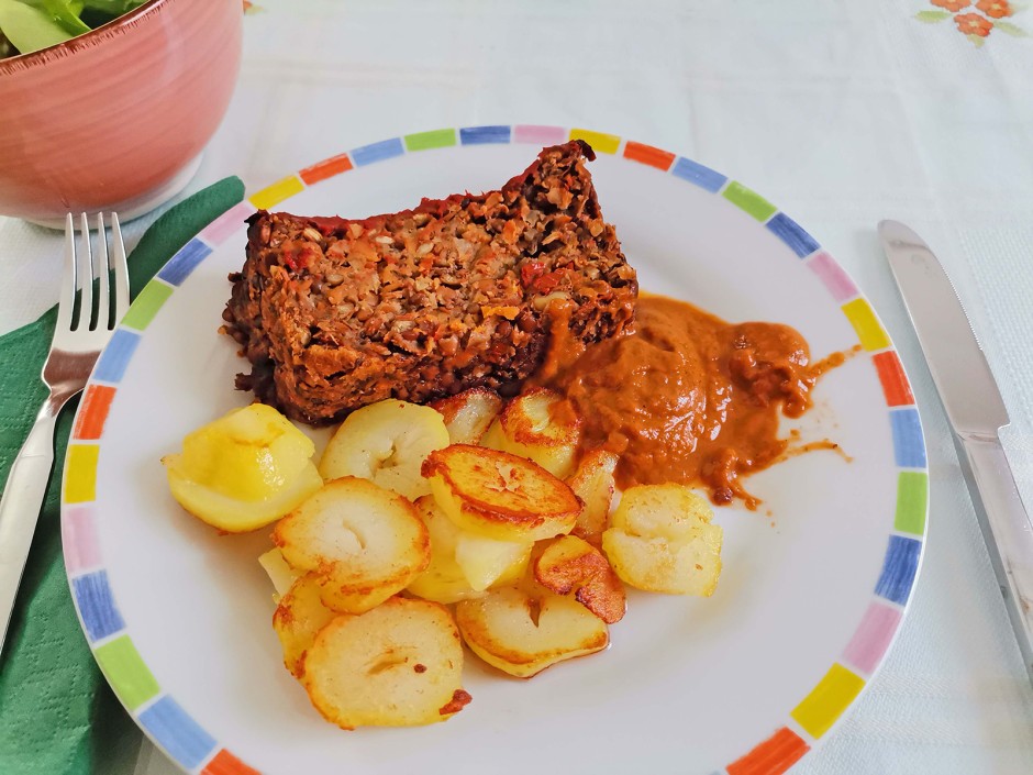 Linsenbraten vegan