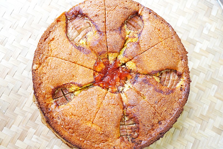 Versunkener Birnenkuchen Waldsee