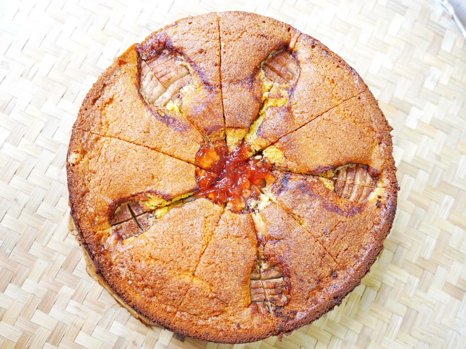 Versunkener Birnenkuchen Waldsee