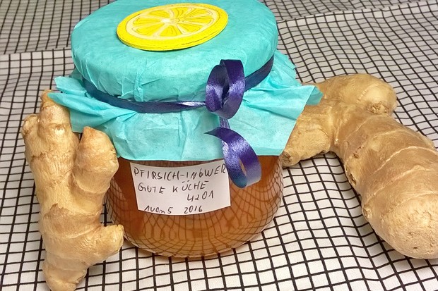 Pfirsich Ingwer Marmelade