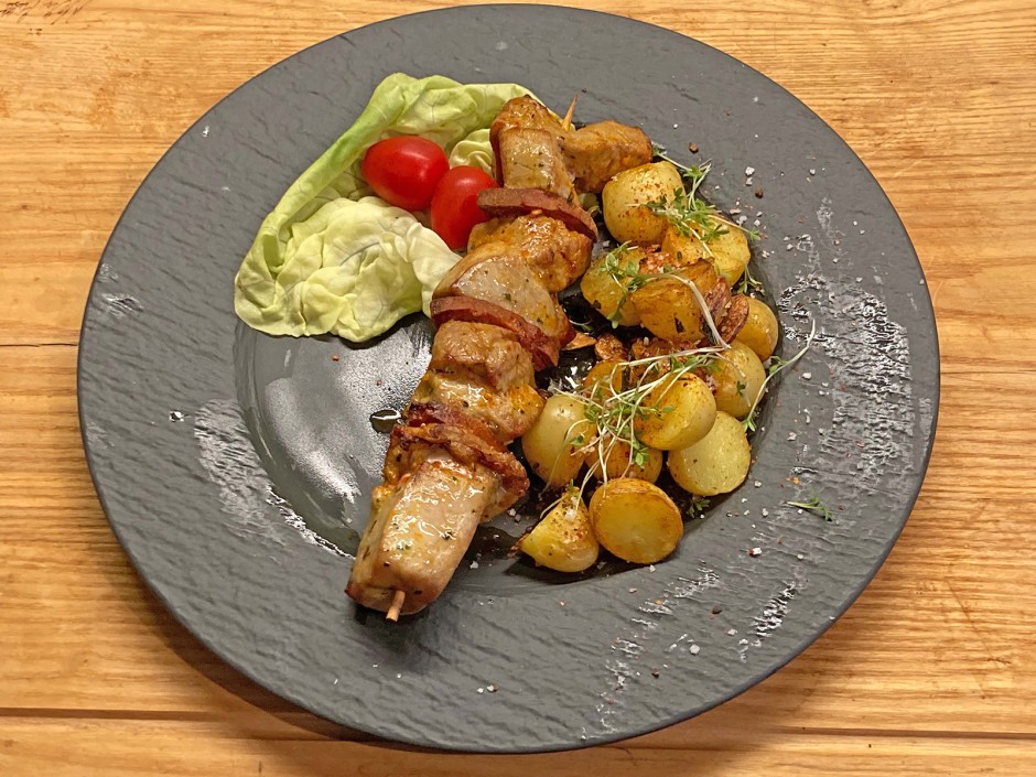 Surf-and-turf-Spieße