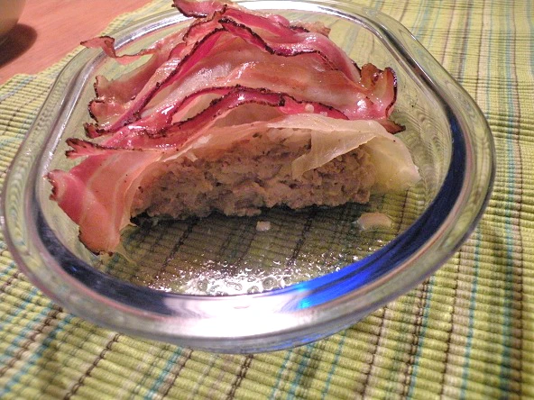 Krautroulade mit Speckstreifen