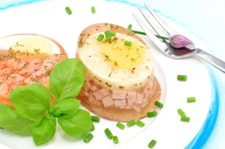 Gem&uuml;se Schinken Sulz mit Kern&ouml;l Zwiebel