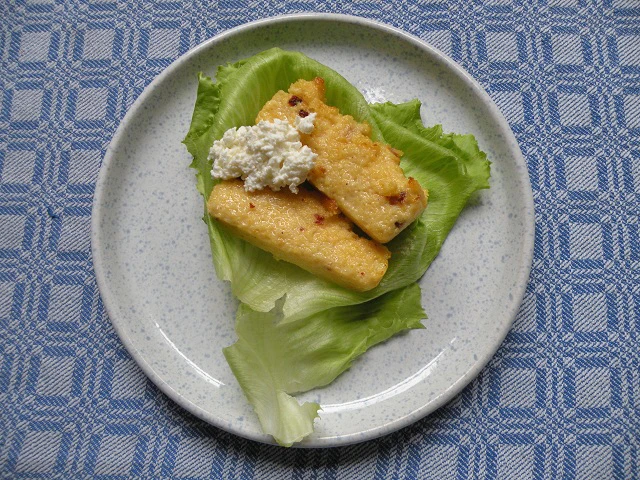 Polenta mit Salbei und Speck