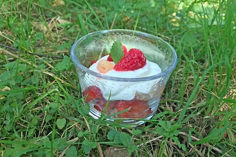 Schichtdessert Erdbeer-Zitrone