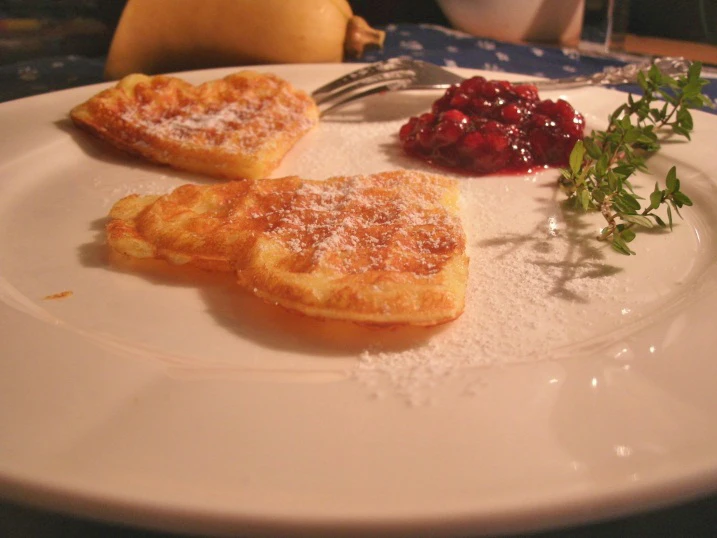 Würzige Kürbis Waffeln