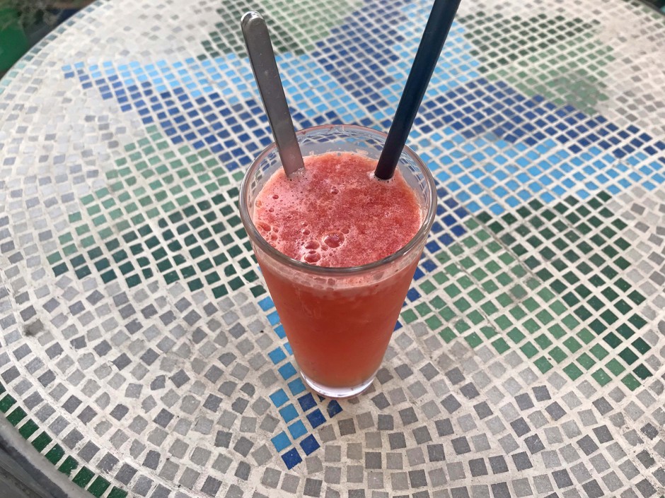 Sanddorn-Melonen-Drink