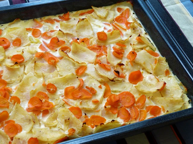 Wurzel Kartoffel Gratin