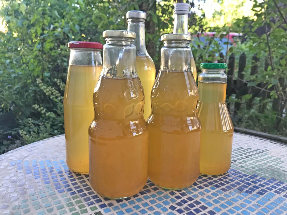 Hollerblütensirup ohne Zitronensäure