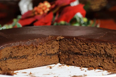 Weihnachtliche Sachertorte