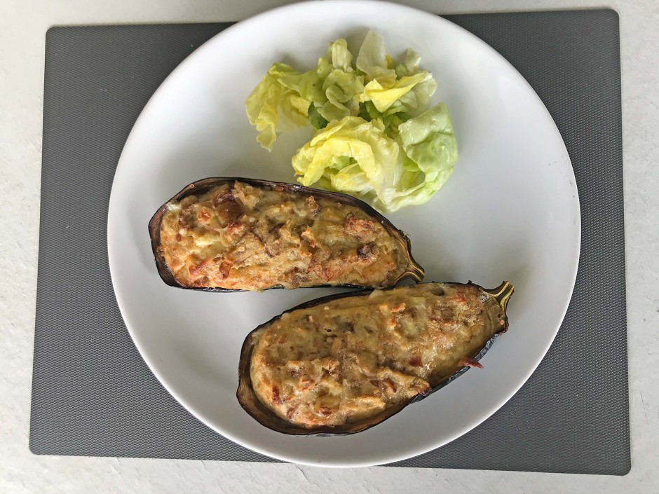 Überbackene Melanzani
