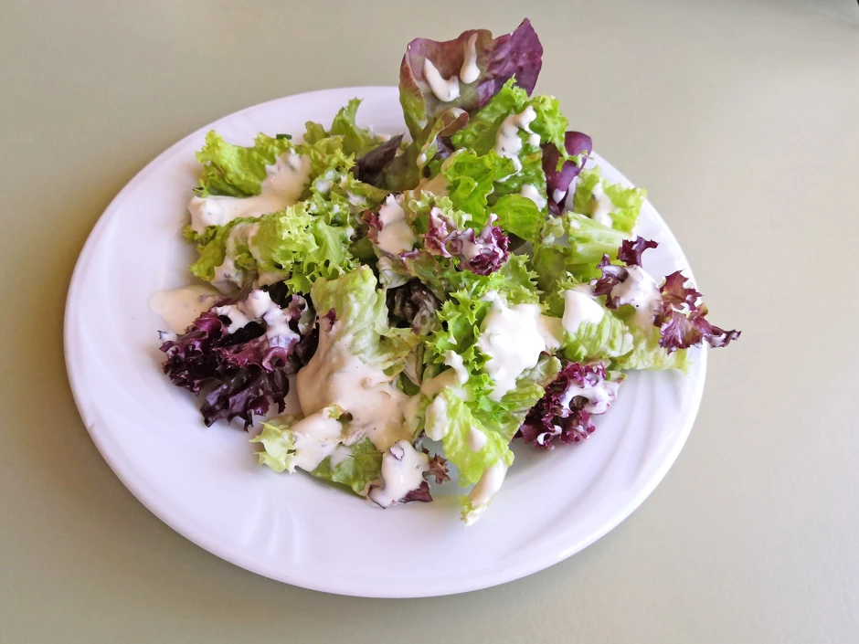 Blattsalate mit Krendressing