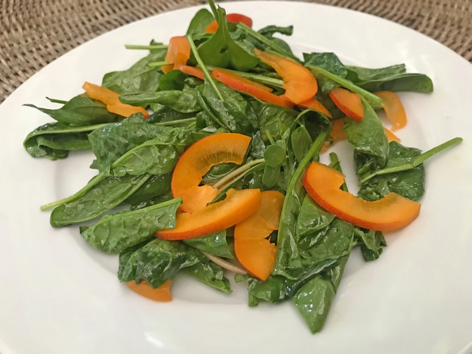 Spinatsalat mit Marillen