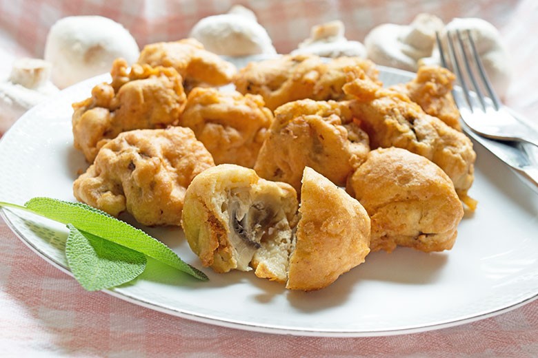 Champignon in Bierteig
