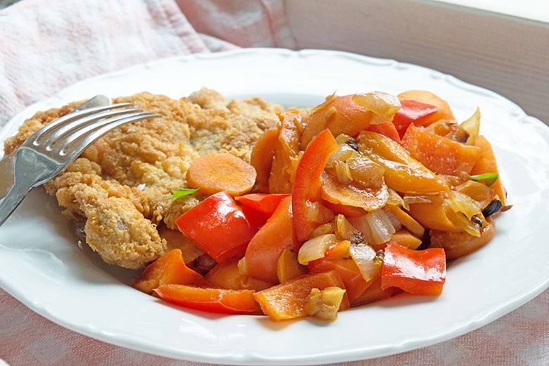 Paprika-Marillen-Gemüse