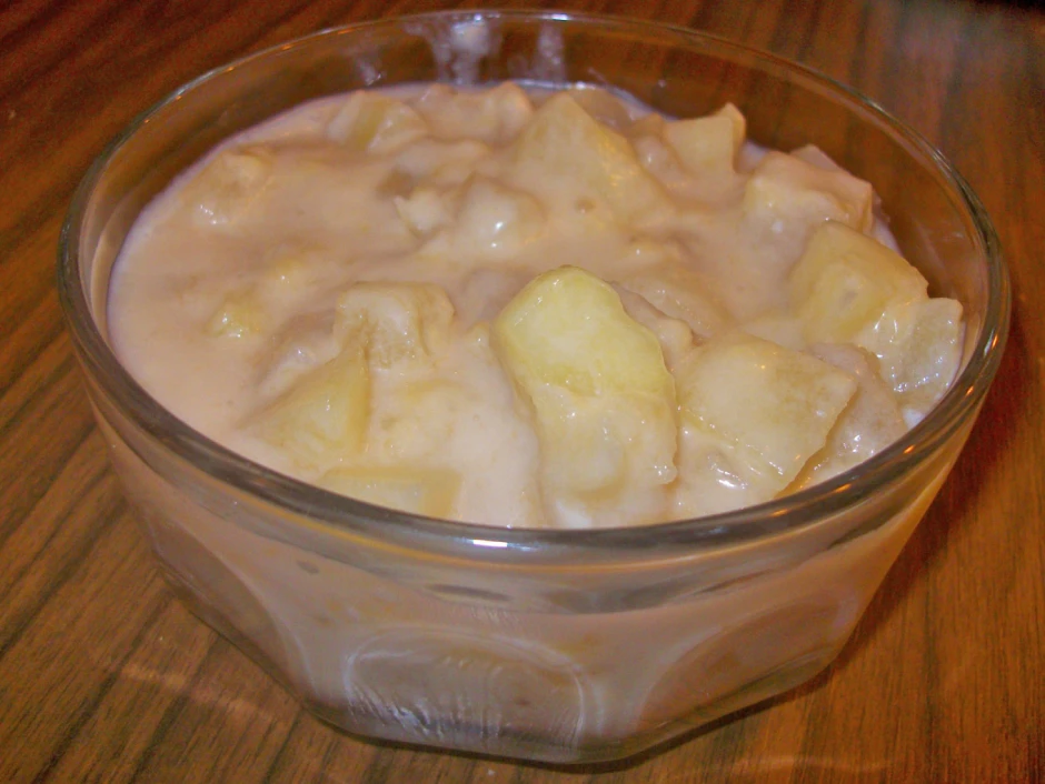 Pikante Apfel- Bananencreme