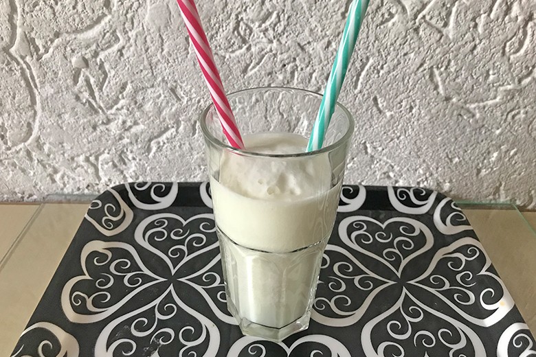 Zuckermelonen-Joghurt-Shake
