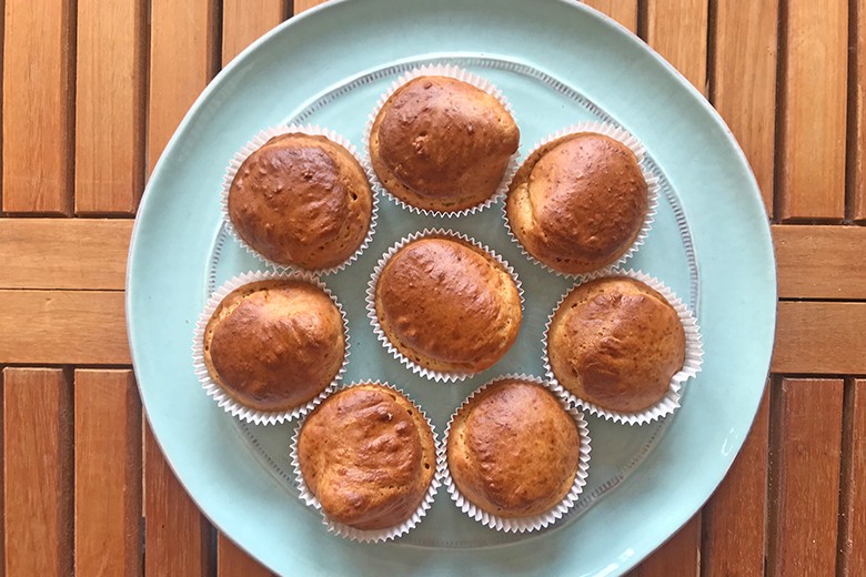 Bananenmuffins ohne Zuckerzusatz