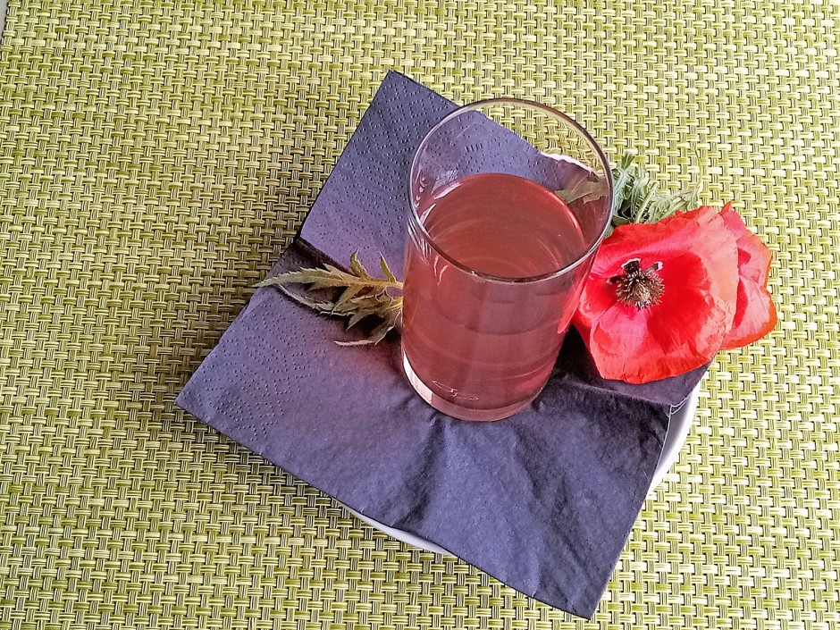 Kalter Klatschmohn Tee