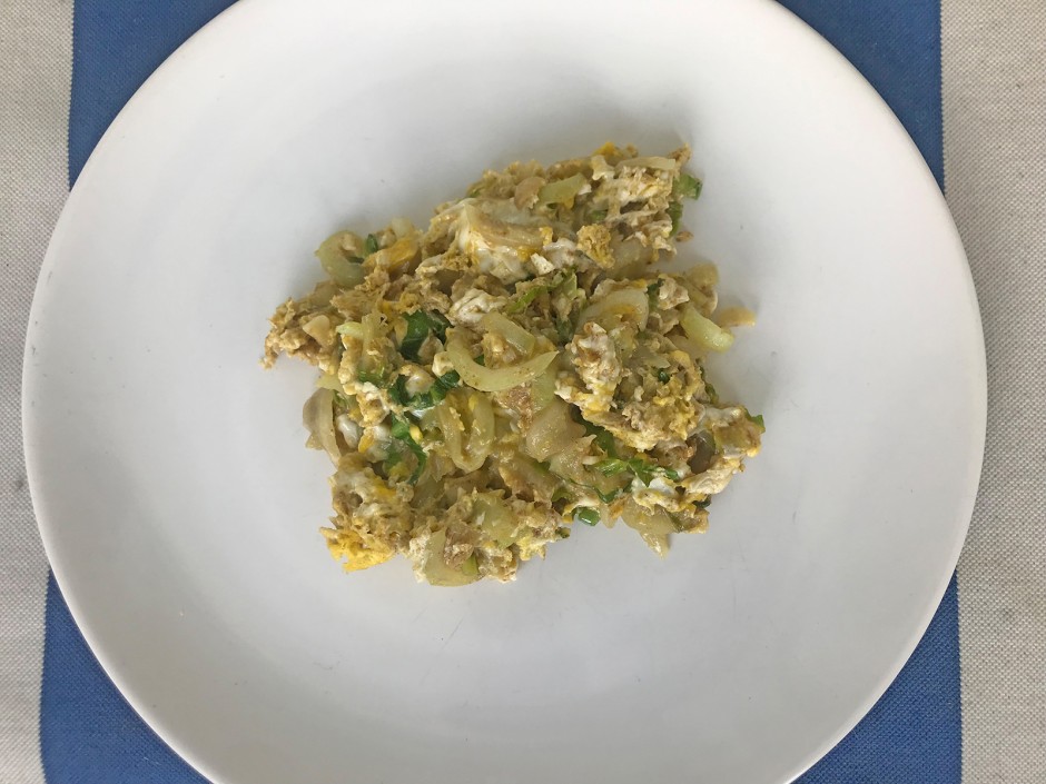 Eierspeise mit Pak Choi