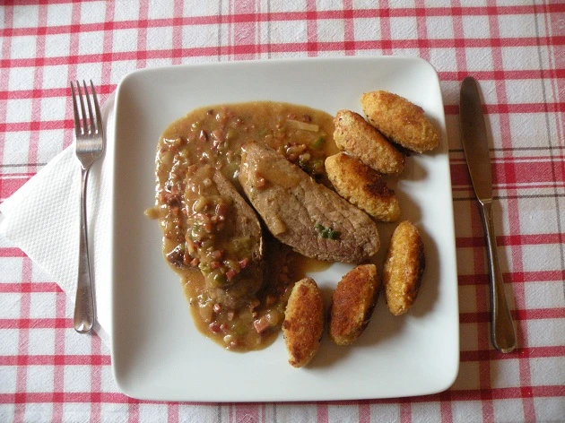 Schweinsfilet auf Bauernart