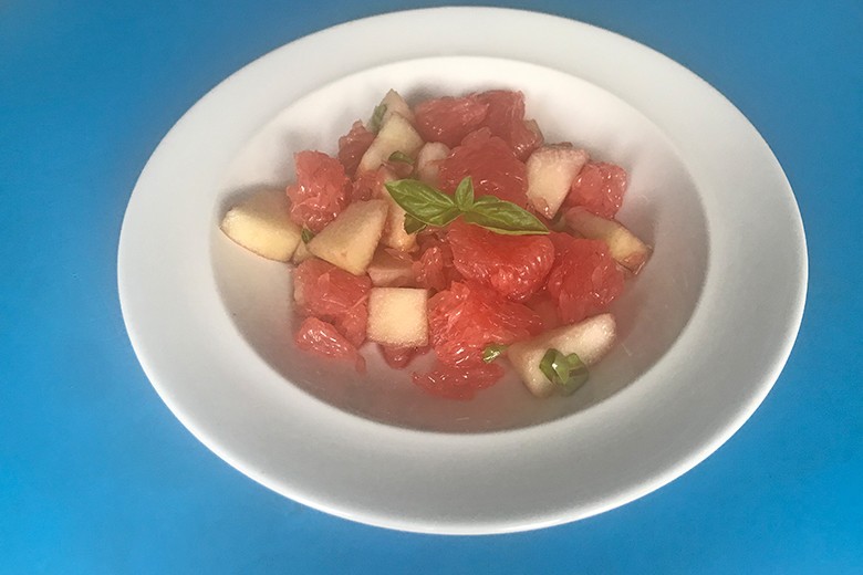 Obstsalat Melone-Pink Grapefruit