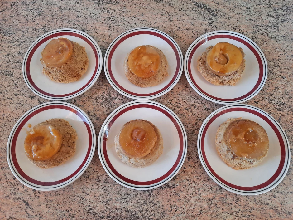 Birnen Haselnuss Muffins a la Tarte Tatin