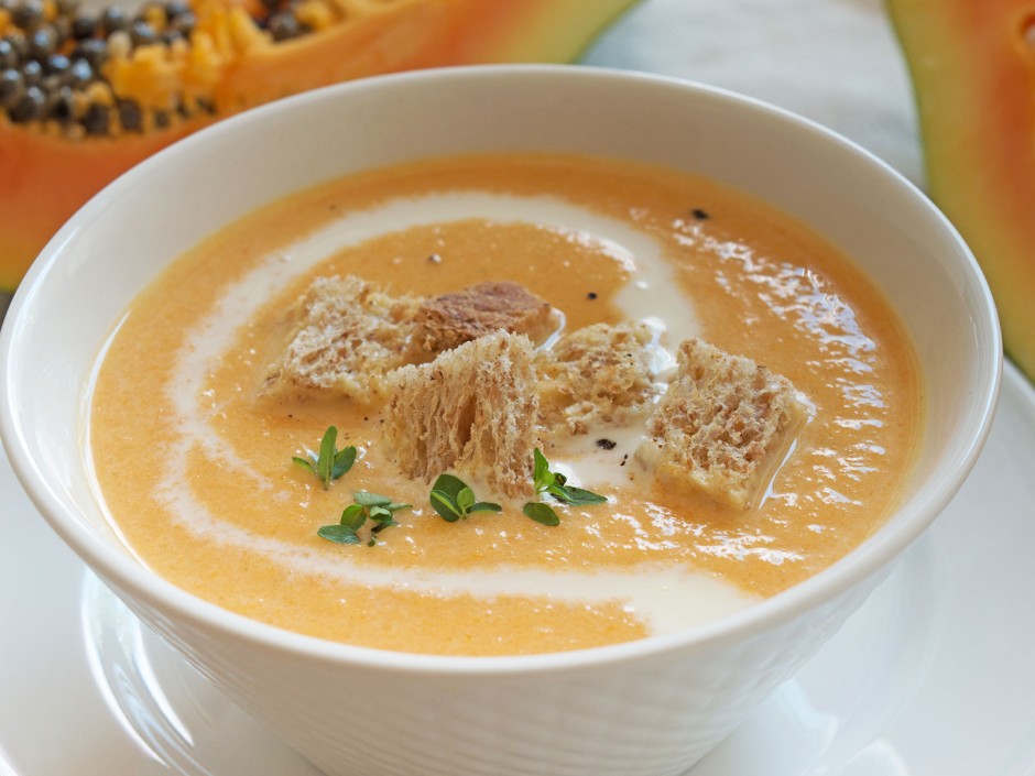 Papaya-Kokos-Suppe