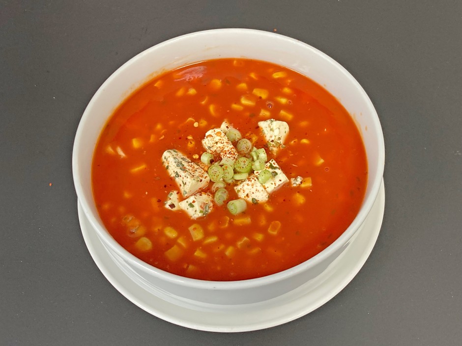 Mais-Tomatensuppe