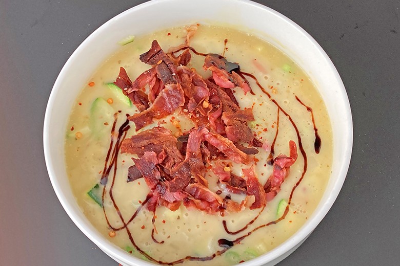 Zucchini-Erdäpfelsuppe