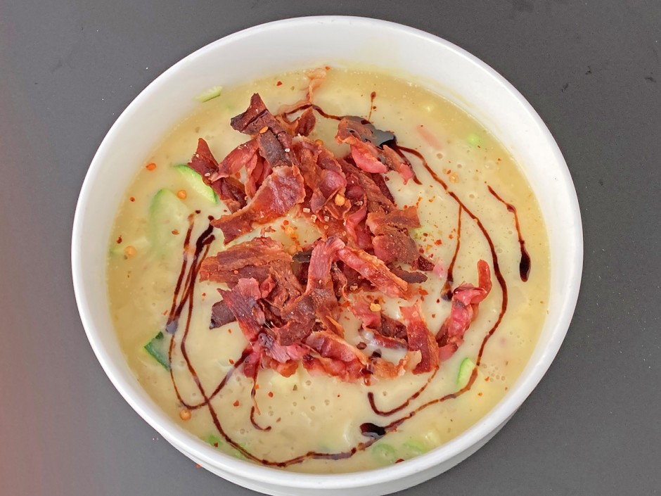 Zucchini-Erdäpfelsuppe