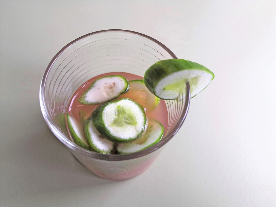 Gurken-Himbeerwasser
