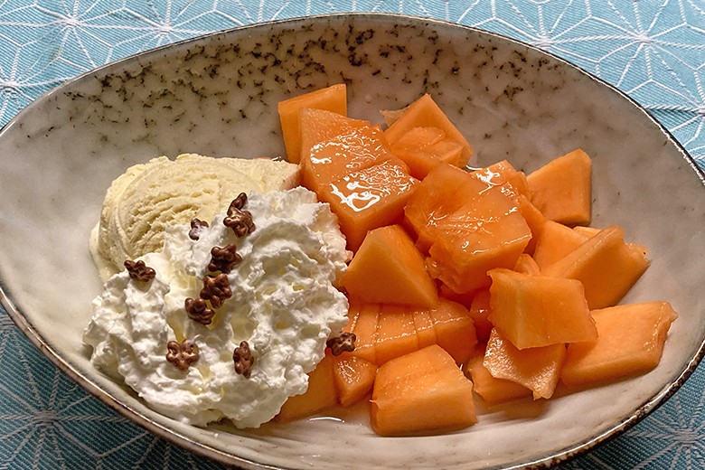 Marinierte Cantaloupe-Melone