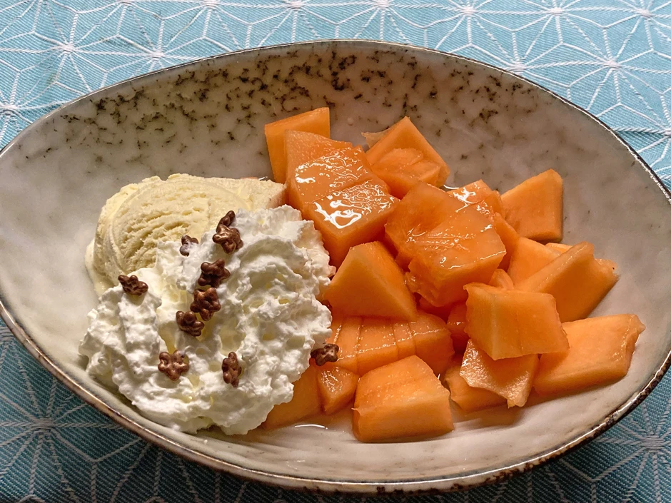 Marinierte Cantaloupe-Melone