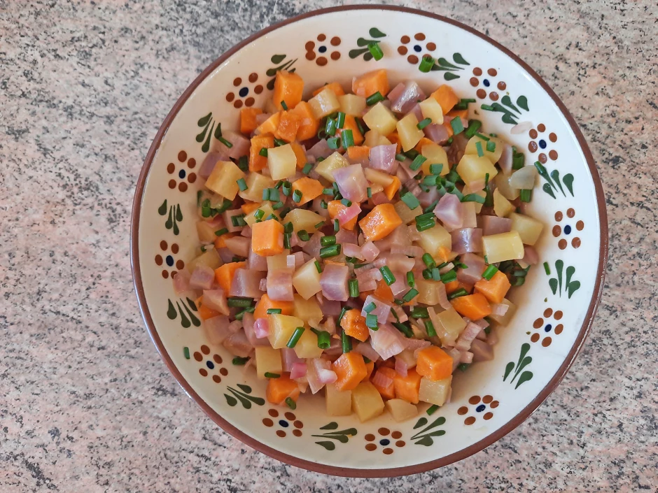 Bunter Bratkartoffel Salat