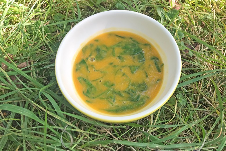 Kürbis-Spinat-Suppe