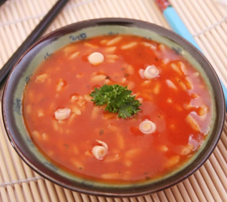 Tomatensuppe mit Reis