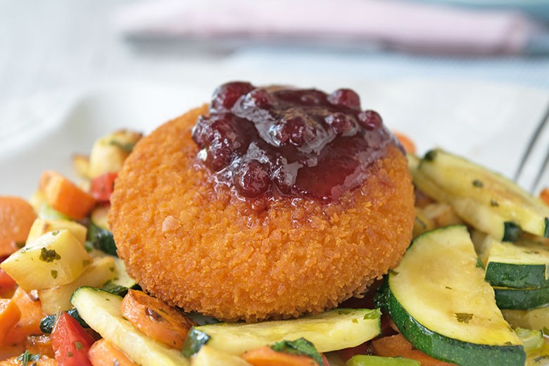 Gebackener Camambert mit Salat