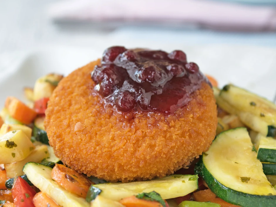 Gebackener Camambert mit Salat