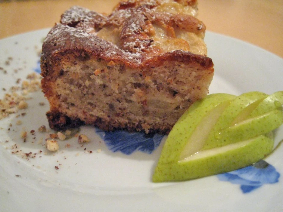 Becherkuchen mit Birnen